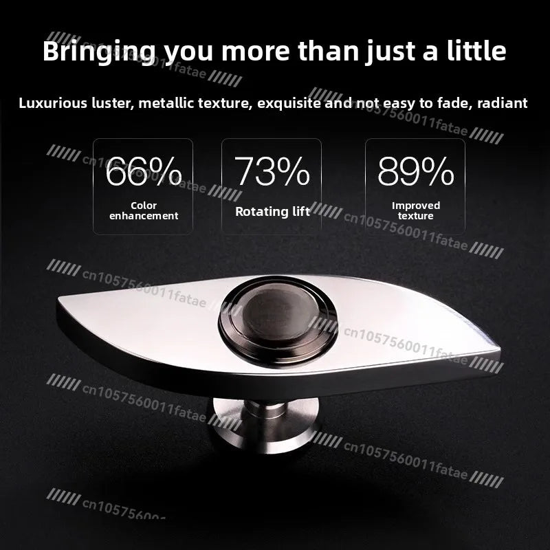 Premium Stainless Steel Finger Spinner Anti Anxiety Fidget Toy Smooth Spinning Stress Relief Gadget for Office Home