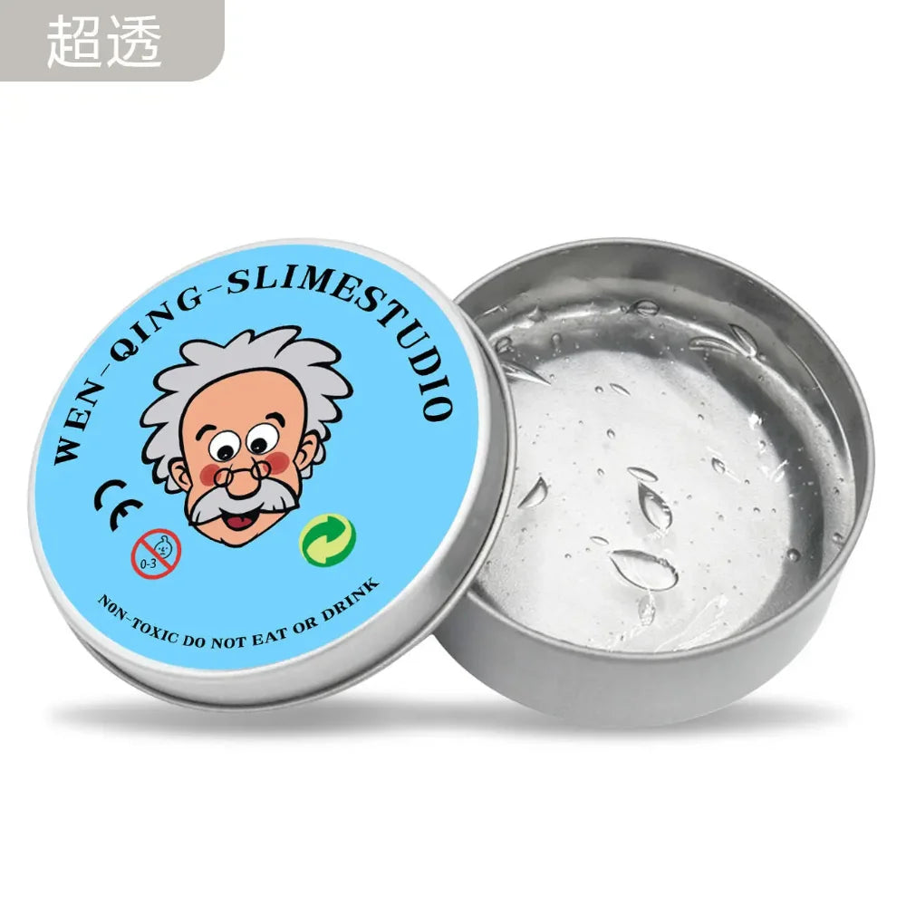 New Stress Relief Toys Old Man Liquid Squishy Transparent Crystal Slime Fluffy Foam Putty Kids Safe Bouncy Stretchy Color Slime - photo 4