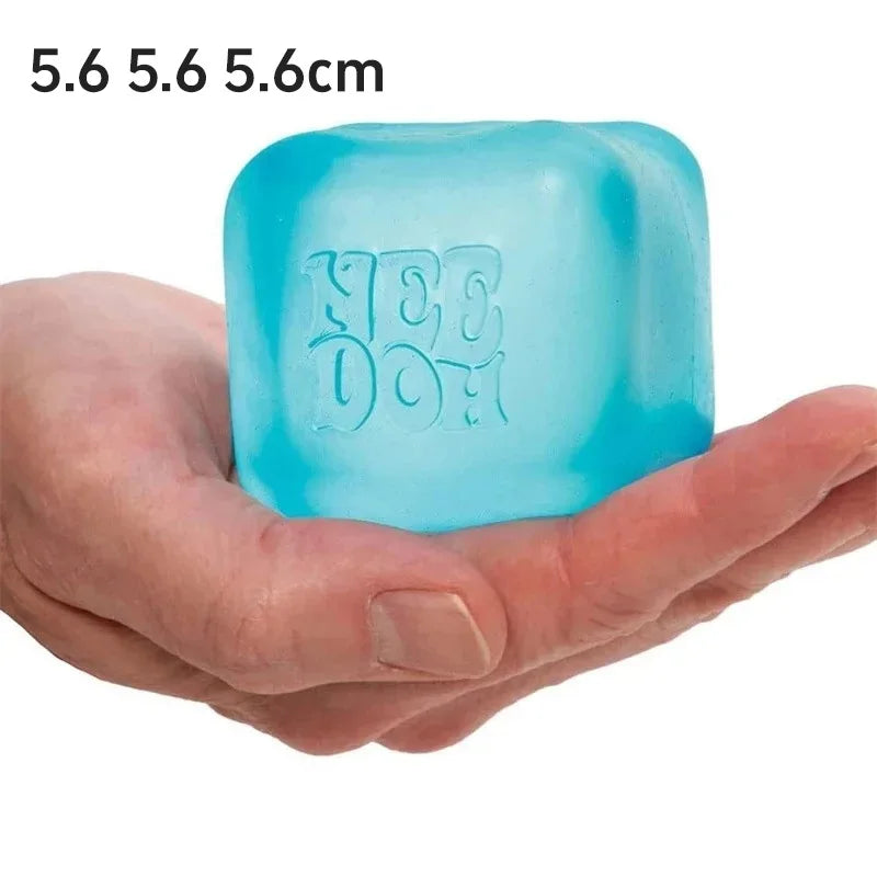 Schylling Needoh Nice Cube Sensory Fidget Stress Relief Squishy Cube Anti-Anxiety Squeeze Object For Relaxation Mindful Play