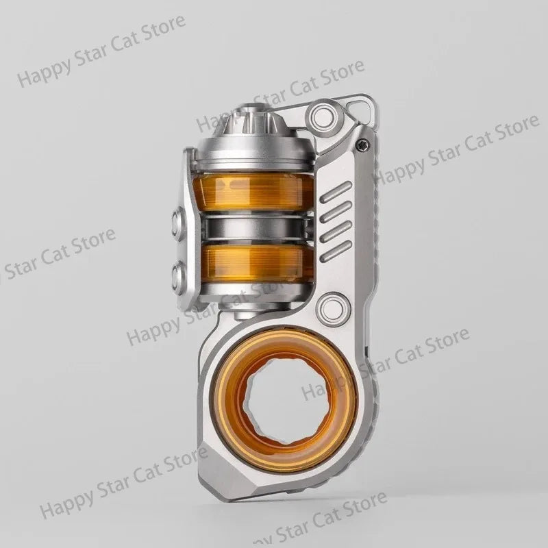 Gobigger Sinian Pei Stainless Steel Tuning Fork Fidget Slider Pushing Anti Stress Adhd Edc Fidget Spinner Toys