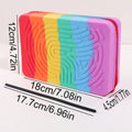 Silicone Rainbow Desk Stationery Fidget Toy 20 Strings Educational Sensory Puzzle Food Grade BPA Free for Student