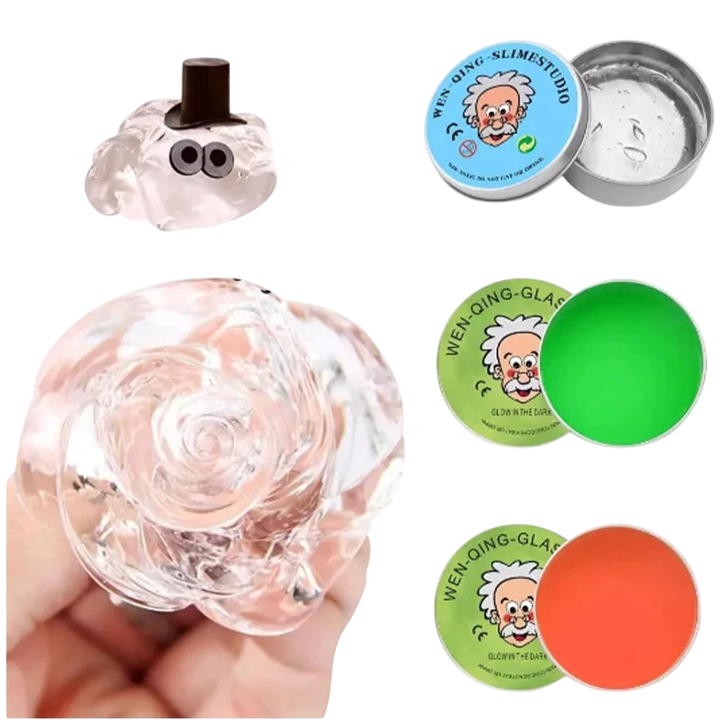 Color-Changing Slime & Bubble Gel Stress Relief Toy - Slippery Mud Elastic Glass Putty, Sensory Fidget for Kids, 2026 Gift