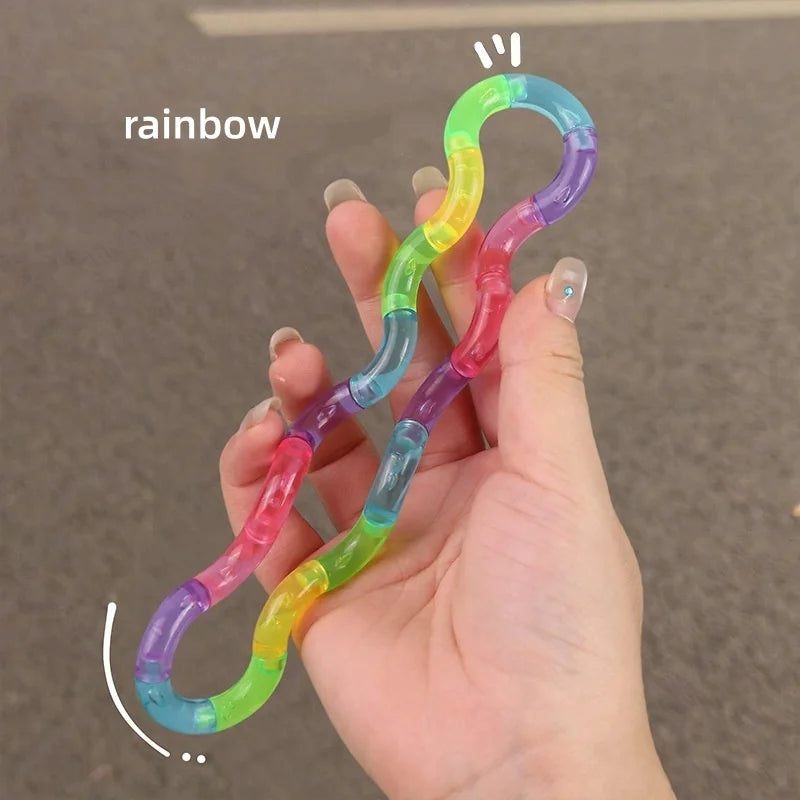 Rainbow Deformable Rope Fidget Toy