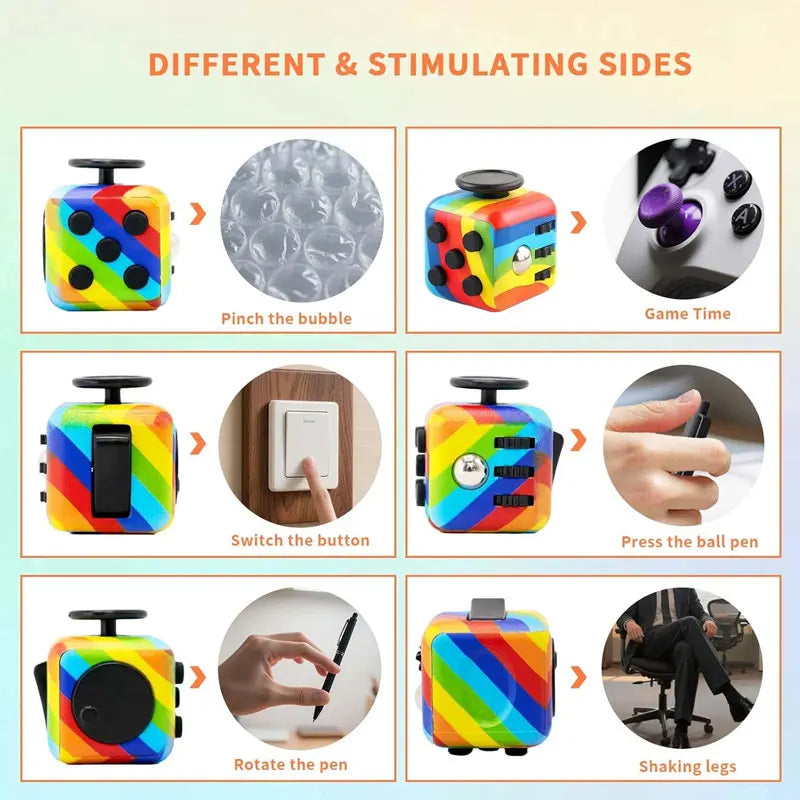 Antistress Compression Magic Dice Fidget Toy