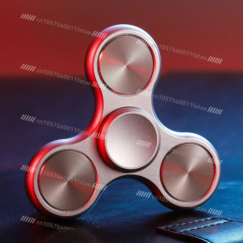 Premium Stainless Steel Finger Spinner Anti Anxiety Fidget Toy Smooth Spinning Stress Relief Gadget for Office Home