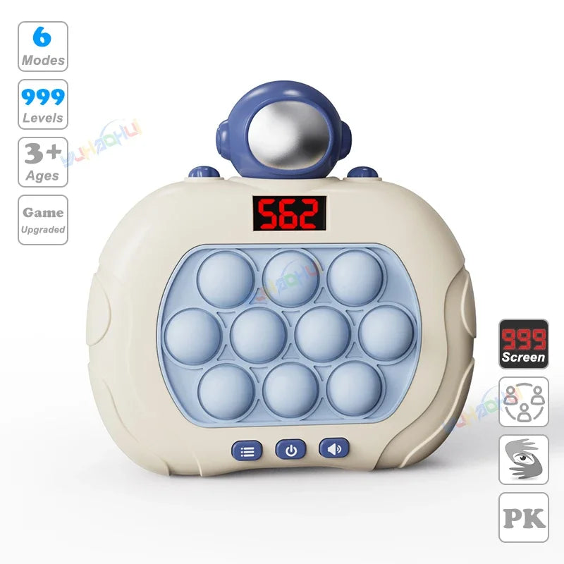 Upgraded Electronic Pop Light Quick Push Game Console Toys for Kids Adult Fidget Anti Stress Relief Toy Interactive Game Machine