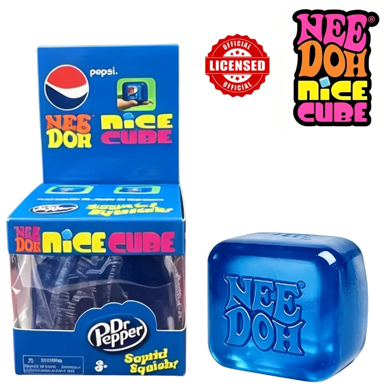 Schylling NeeDoh Ice Cream Cone & Nice Cube Squeeze Fidget Toy Surprise Stress Relief Desktop Ornament Party Gift