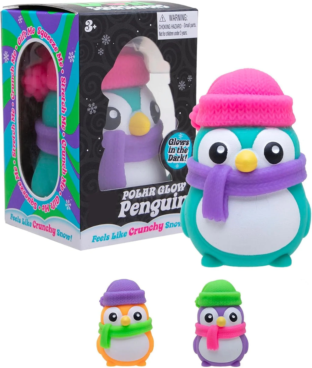 2026 New NeeDoh Polar Glow Penguin Sensory Squeeze Toy -Assorted Fidget Toys for ADHD and Autism Gift