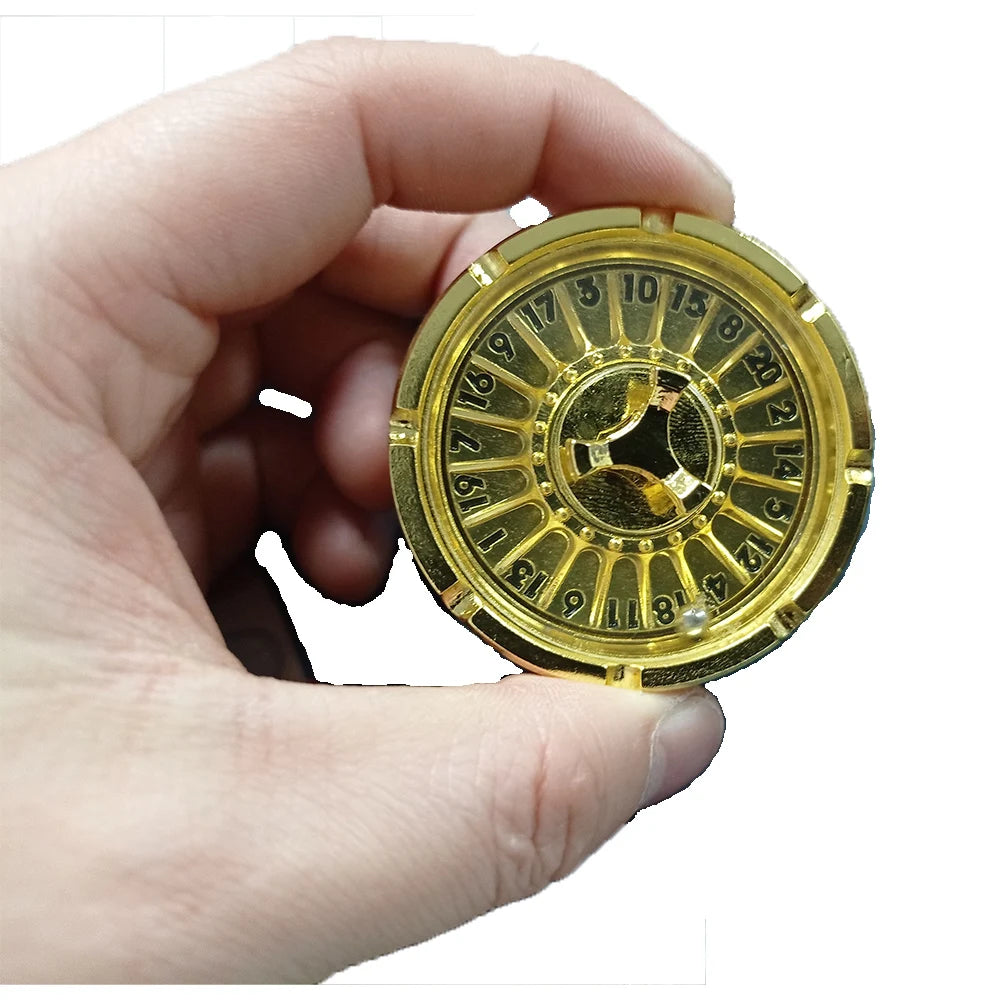 D&D Game Metal Fidget Spinner Roulette Dice Suitable for Game Decisions, Spin Metal Dice Spin Roulette Dice Gift Table Game