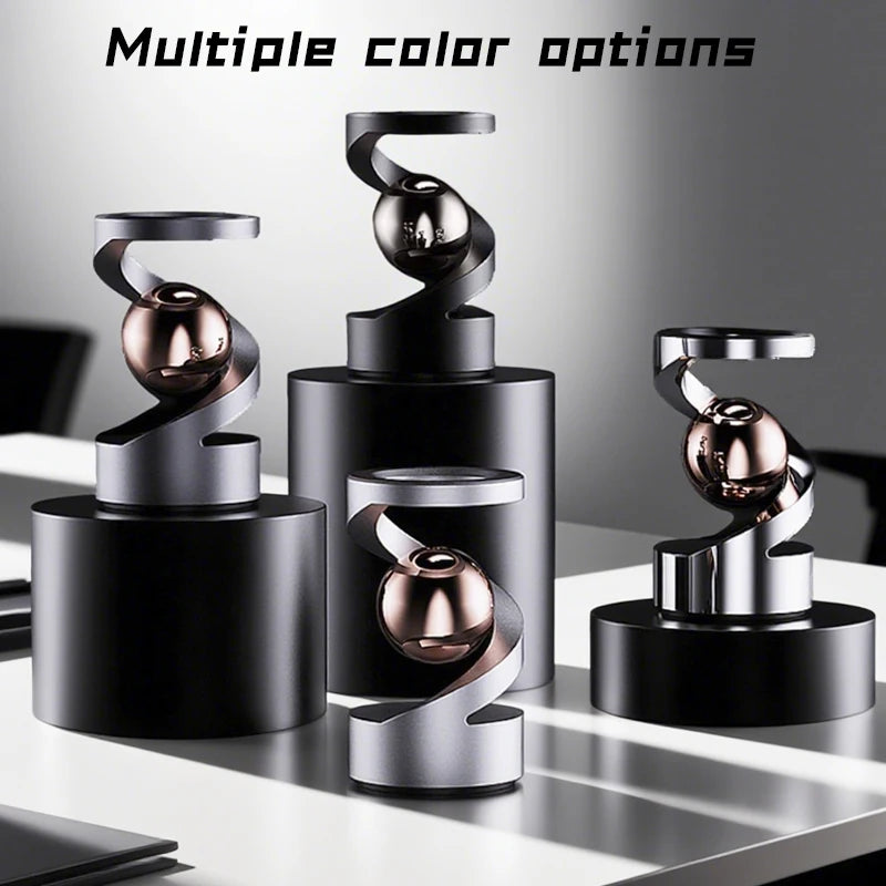 EDC Anti-Stress Gyroscope - Floating Metal Spinner with Magnetic Levitation, Unique Desk Toy Gift for Men & Women Fidget Toy
