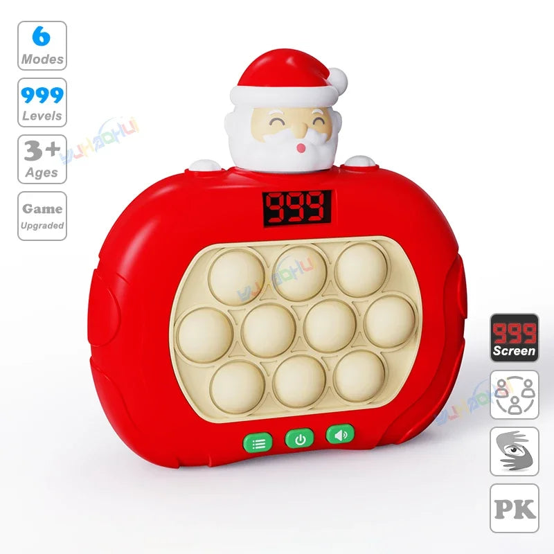 Upgraded Electronic Pop Light Quick Push Game Console Toys for Kids Adult Fidget Anti Stress Relief Toy Interactive Game Machine