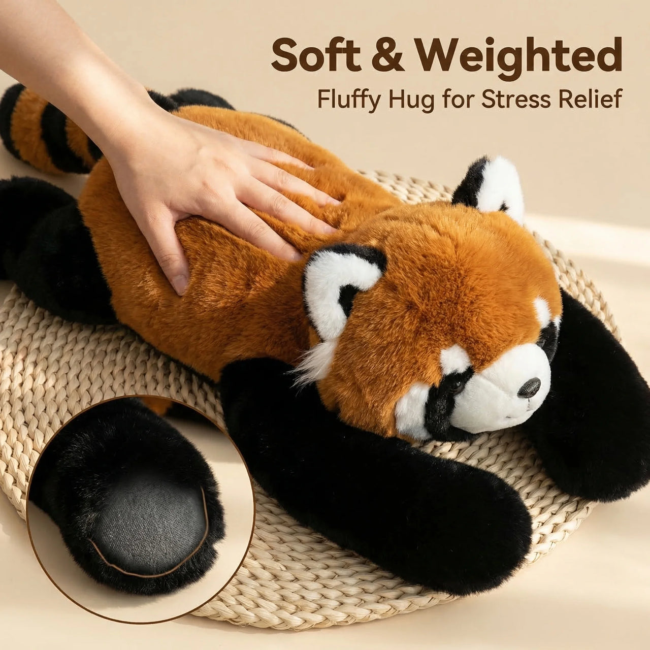 65cm Long Arm Stuffed Animal Arm Weighted Soft Plush Pillow Raccoon Koala Bear Sloth Dinosaur Gift for Boys and Girls Pillow - photo 3