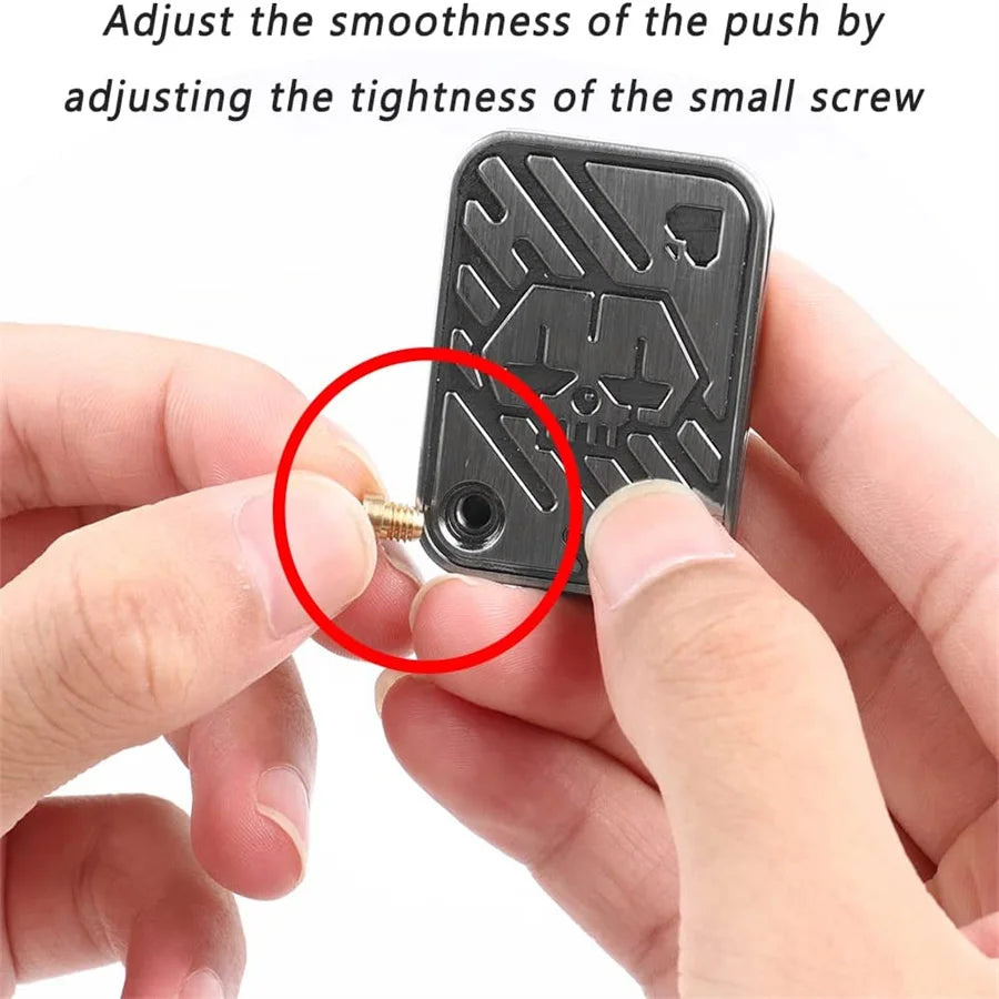 Metal Poker Push Card Fidget Slider – Haptic Coin Toy