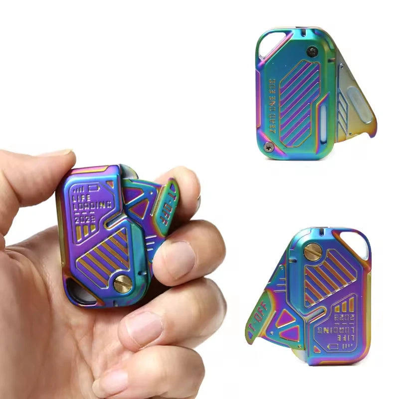 Push Metal POP Fidget Slider 01EDC Sensory Fidgeting Toys Haptic Coin Fidget Spinner Anti Stress Fidget Toys