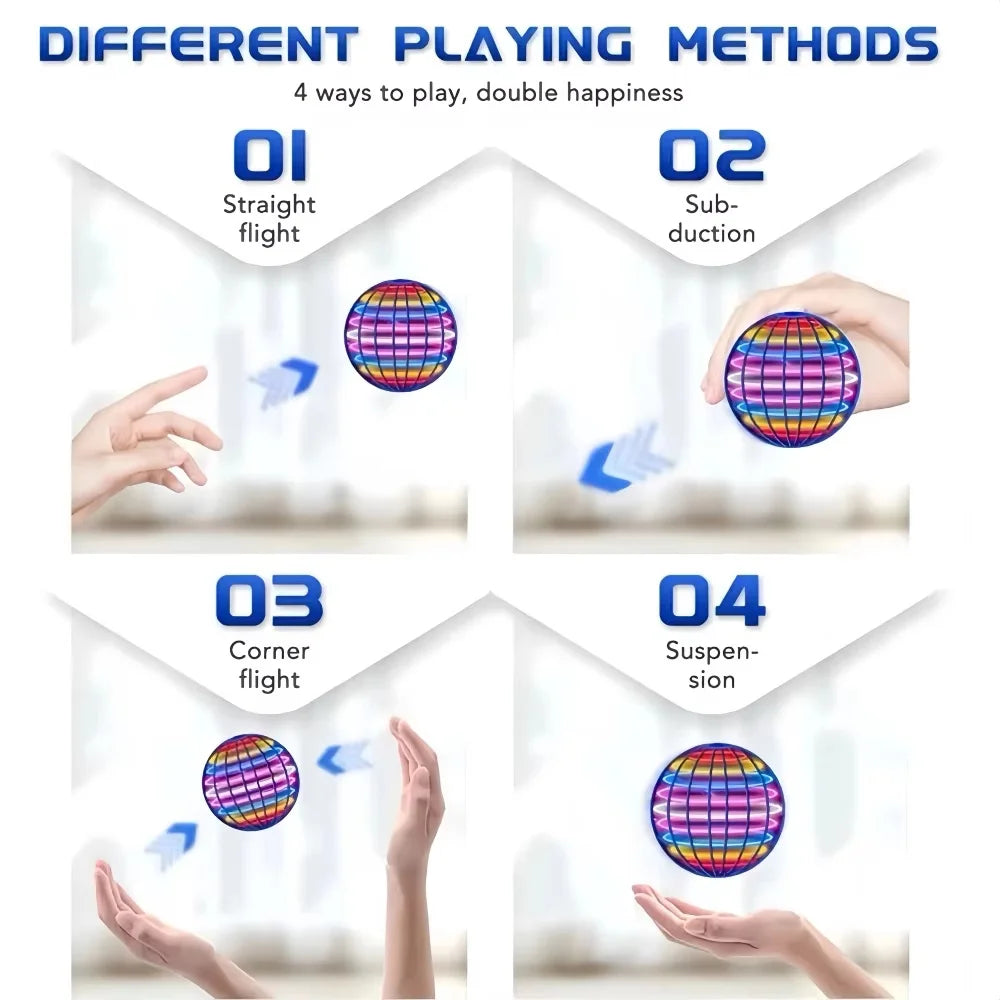 Hand-Controlled Boomerang Hover Ball – Flying Spinner Toy