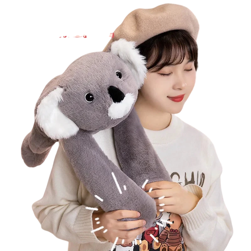 Long Arm Animal Weighted Stuffed Animal Soft Lazy Fluffy Plush Raccoon Koala Bear Giraffe Stuffed Plush Soft Pillow