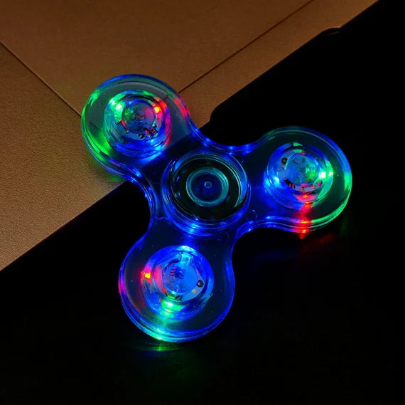 LED Light-Up Fidget Spinner – Glow in the Dark