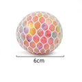 Rainbow Sensory Stress Relief Ball Squishy 3D Fidget Toys for Adults Kids Anti-Anxiety Silent Non-Toxic Toy for Office Classroom