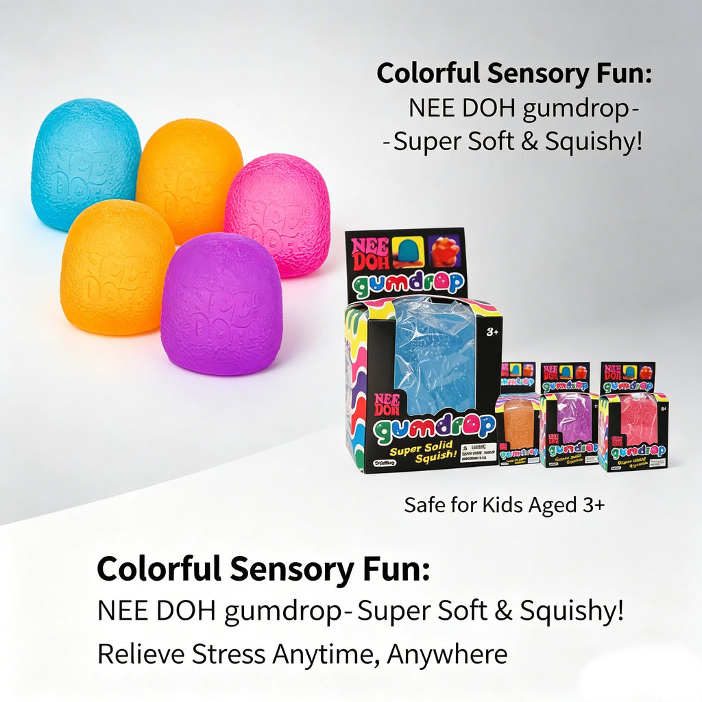 Schylling Mini Candy NeeDoh Gumdrop Sensory Fidget Toy Stress Relief Blind Box