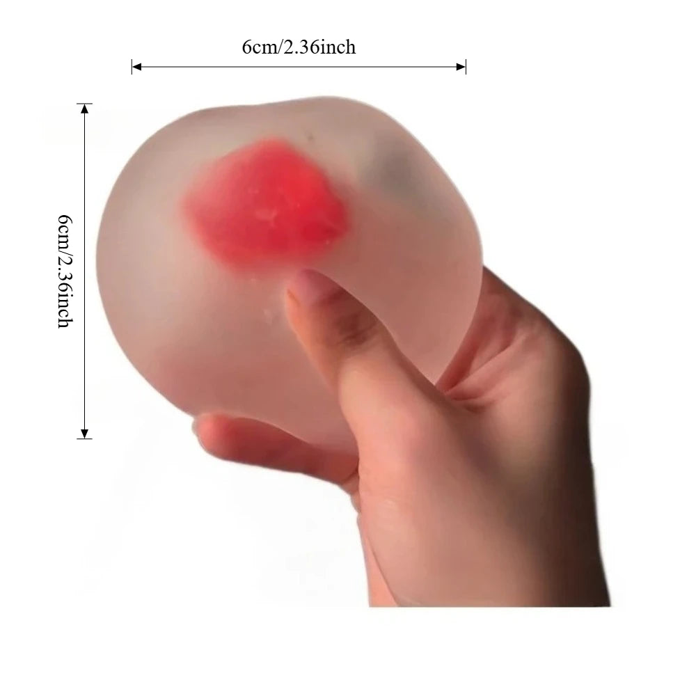Squishy Strawberry Stress Ball  Soft Fidget Sensory Toy for ADHD Autism Slow Rebound Squeeze Toy for Adults Kids Christmas Gift