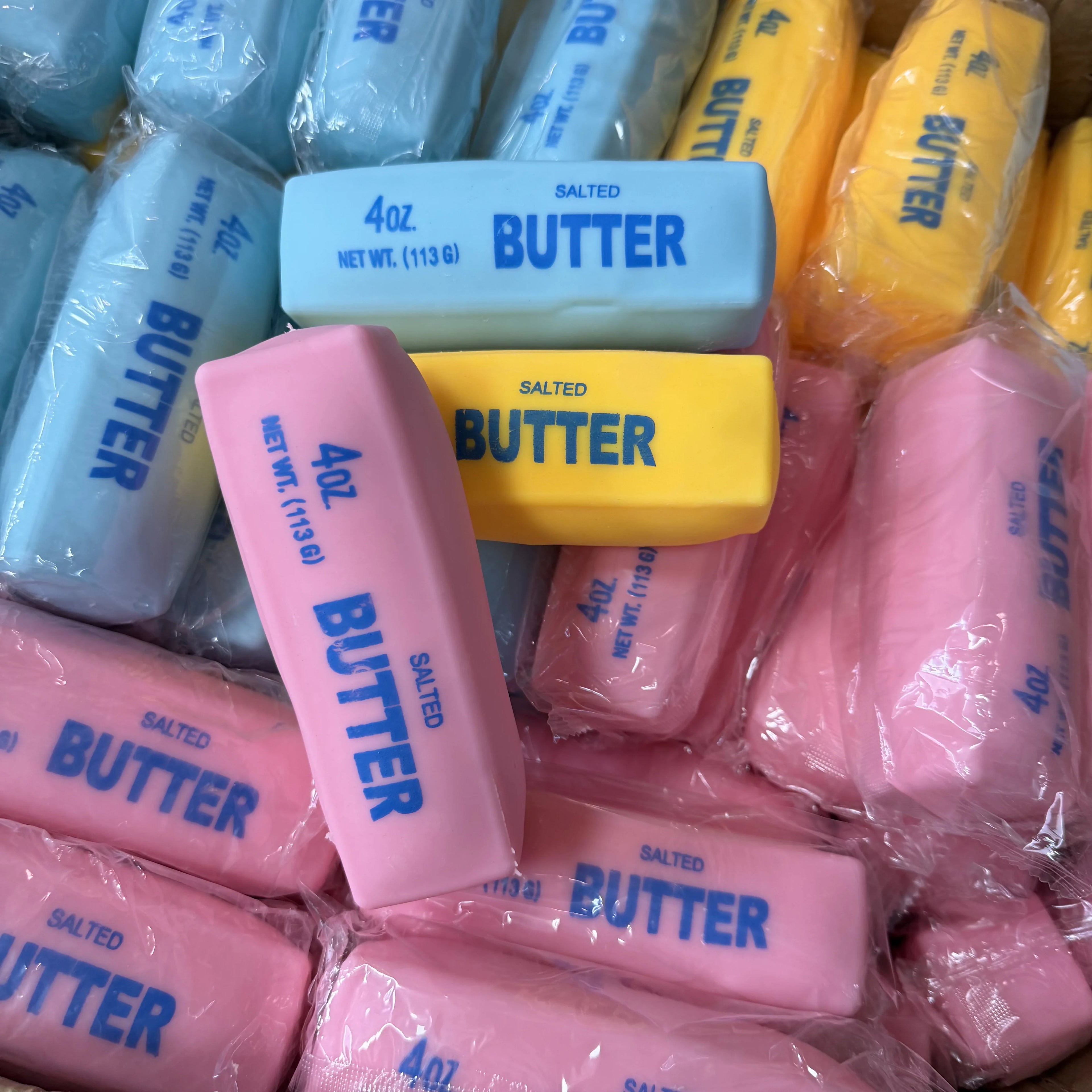 Realistic Butter Stick Squishy Toy Viral Crunchy Squeeze Toy Soft Stress Relief Fidget Sensory Toy Fun Desk Decoration Gift