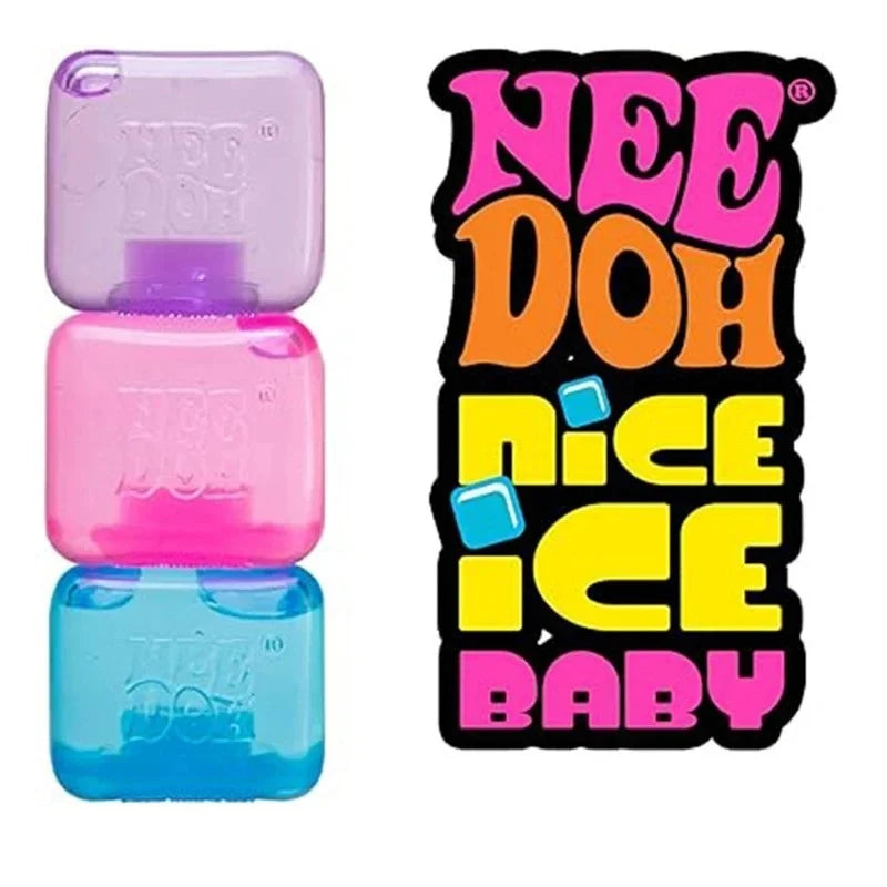 Schylling Needoh Nice Cube Sensory Fidget Stress Relief Squishy Cube Anti-Anxiety Squeeze Object For Relaxation Mindful Play