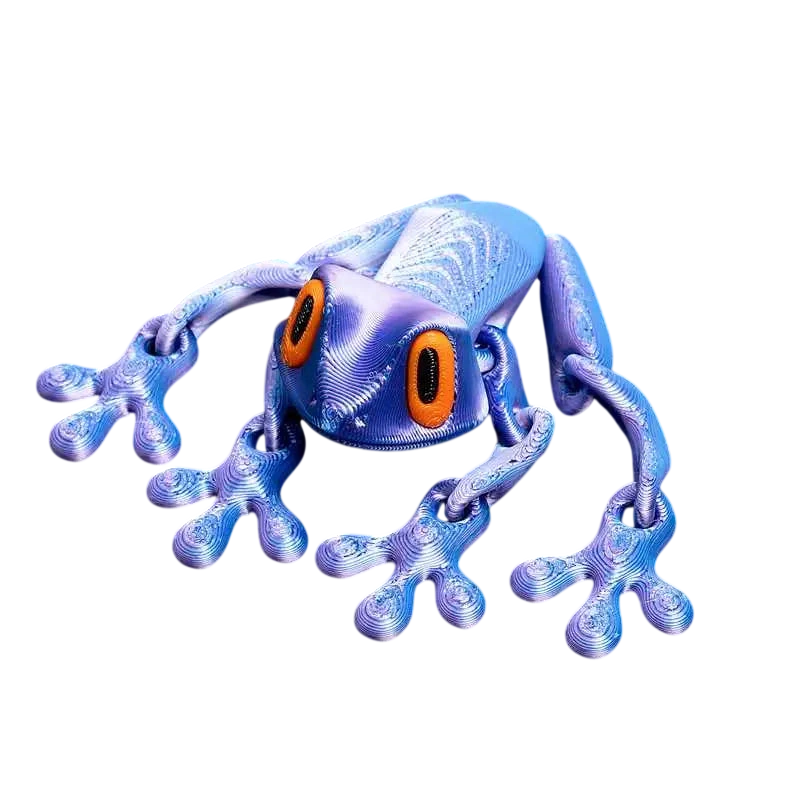 3D Printed Magnetic Articulated Frog Fidget Toy Cute Flexi Animal Model Fridge Magnet Stress Relief Sensory Gift Desktop Decor - photo 6