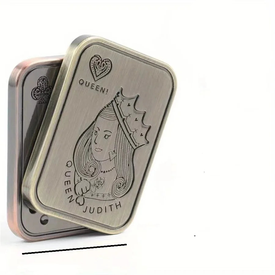 Metal Poker Push Card Fidget Slider – Haptic Coin Toy