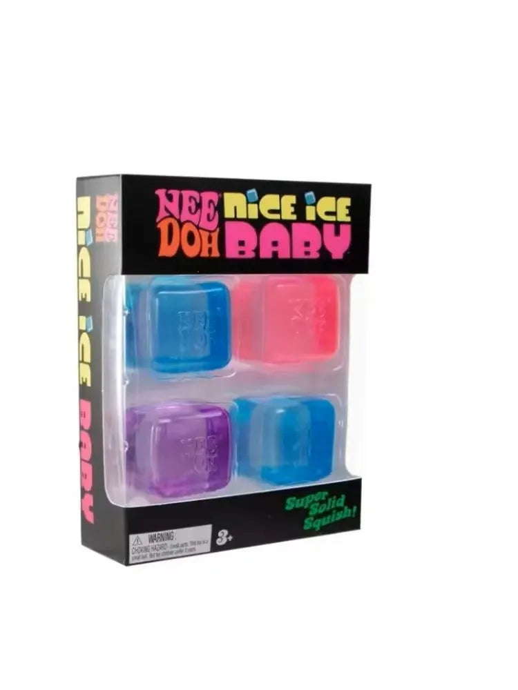 @Schylling Needoh Nice Cube Sensory Nice-Sicle Stress Relief Squishy Cube Anti-Anxiety Squeeze Object For Focus ADHD Population