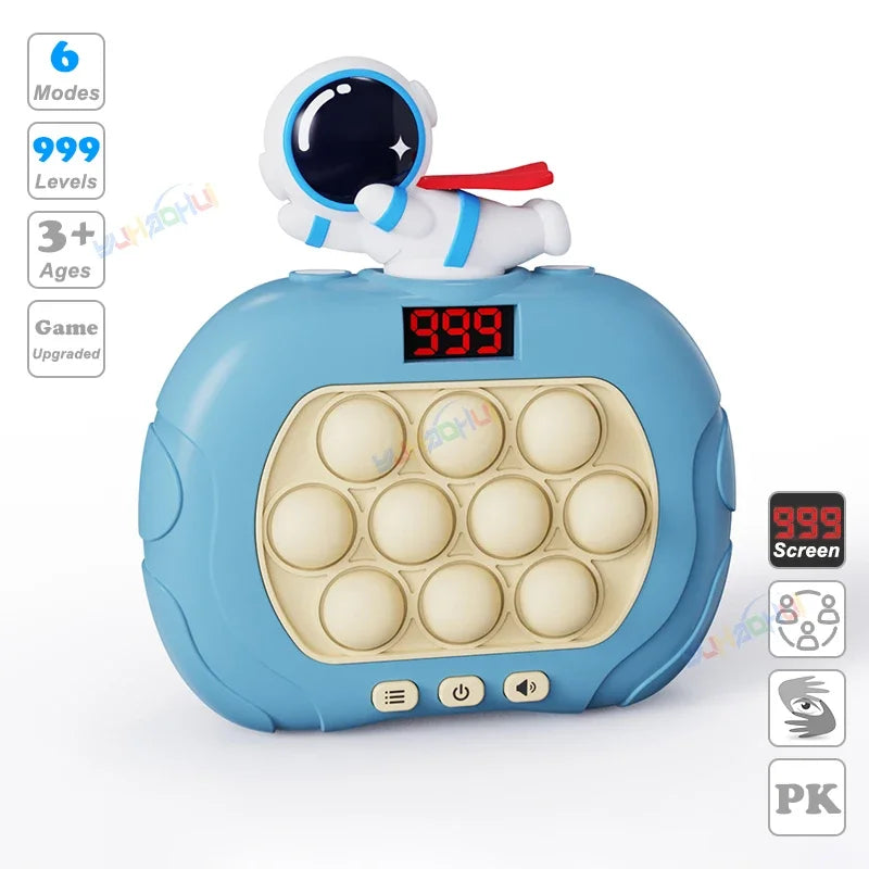 Upgraded Electronic Pop Light Quick Push Game Console Toys for Kids Adult Fidget Anti Stress Relief Toy Interactive Game Machine