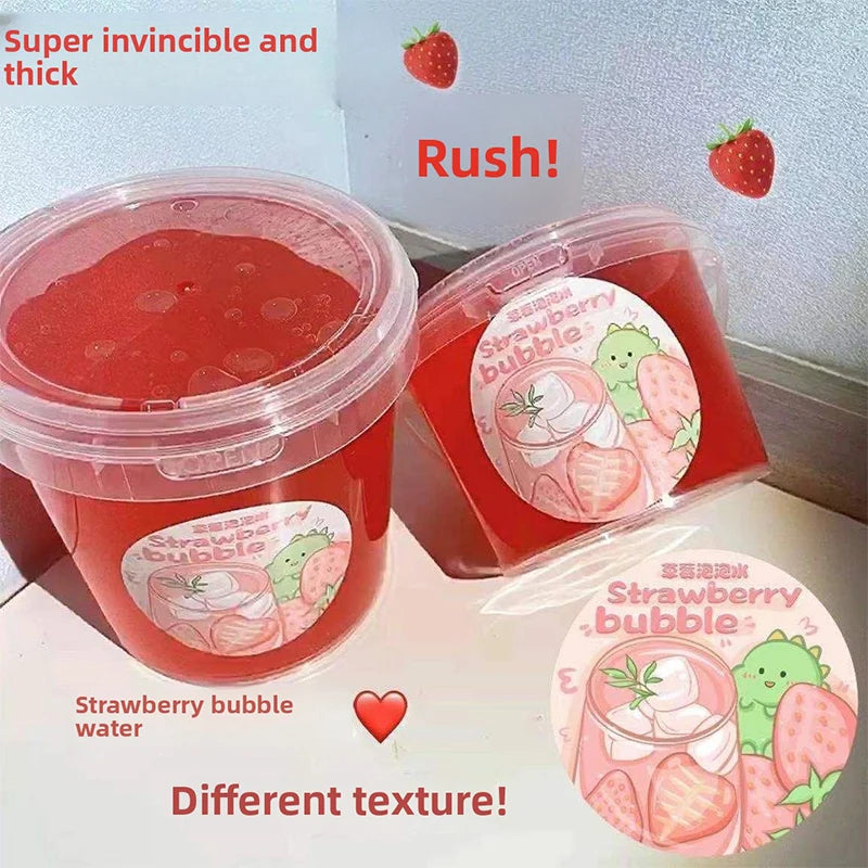 Milk Bucket Large Capacity Slime, Soft Jelly Fake Water Slime, Stress Relief Toy, Hand Kneading Toy for Kids and Adults