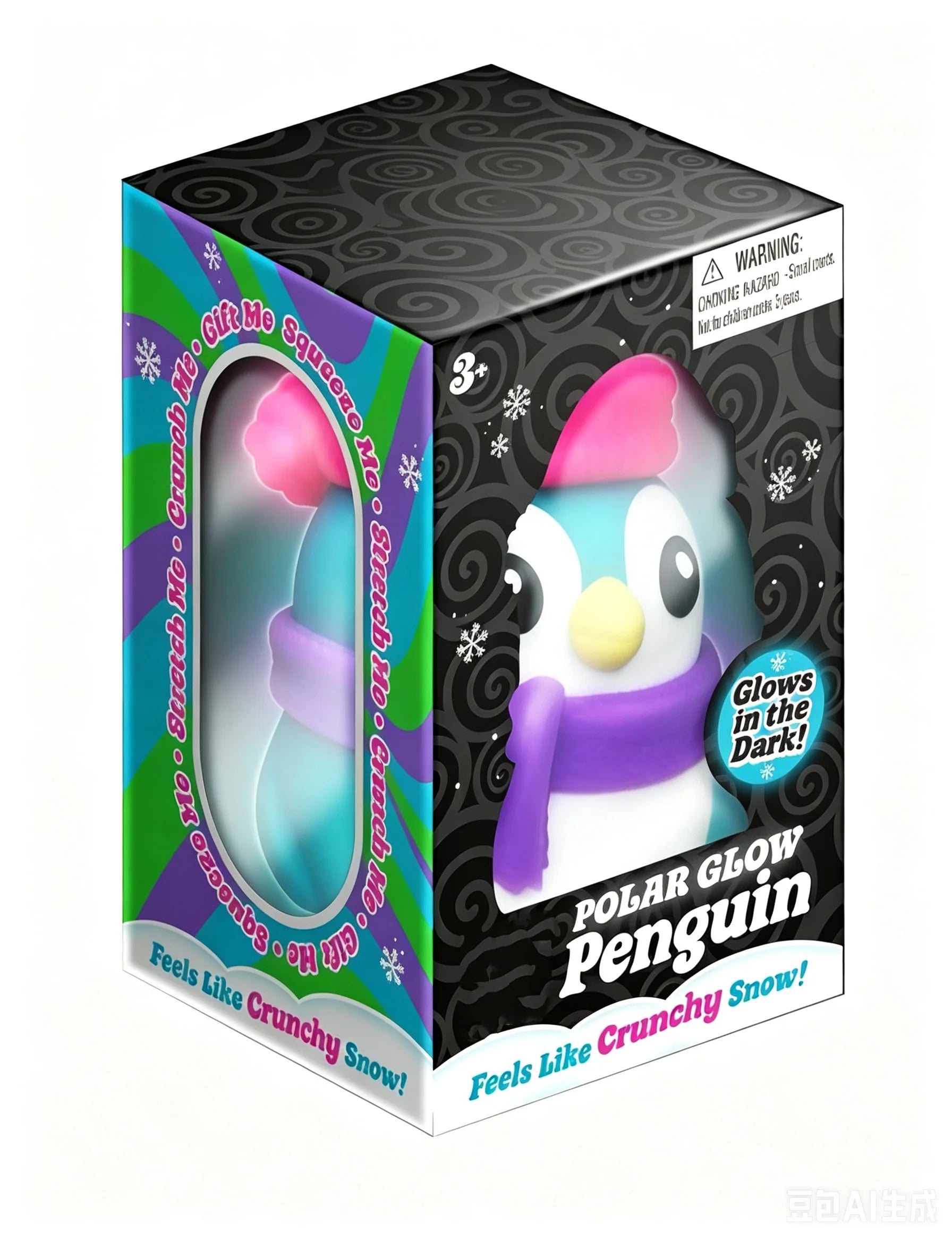2026 New NeeDoh Polar Glow Penguin Sensory Squeeze Toy -Assorted Fidget Toys for ADHD and Autism Gift