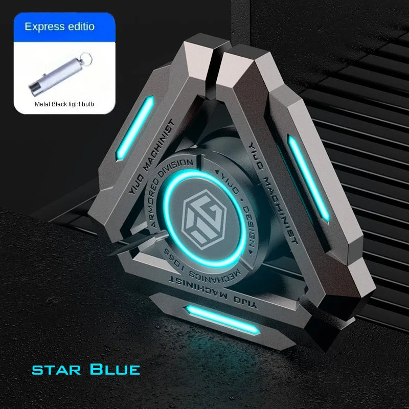 Luminous Metal Fidget Spinner - Gyro Hand Spinner for Adults, Stress Relief, Silent EDC Toy, ADHD Anxiety Relief, Cool Gift
