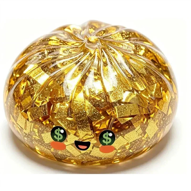 Hot Ocean Series Shark Shiny Dumplings Soft Slow Elastic Pressure Ball Sensory Squeeze Toys Realistic Mantou Squid Decompression