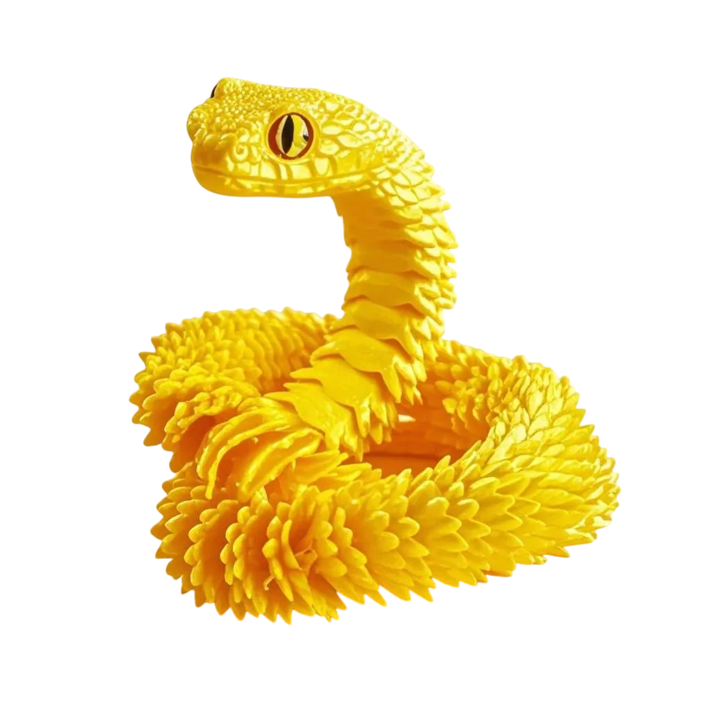 3D Creative Printed Toys Snake Model Sensory Toys Desktop Ornament 3D Printed Snake Desktop Articulated Snake Collectibles - photo 5