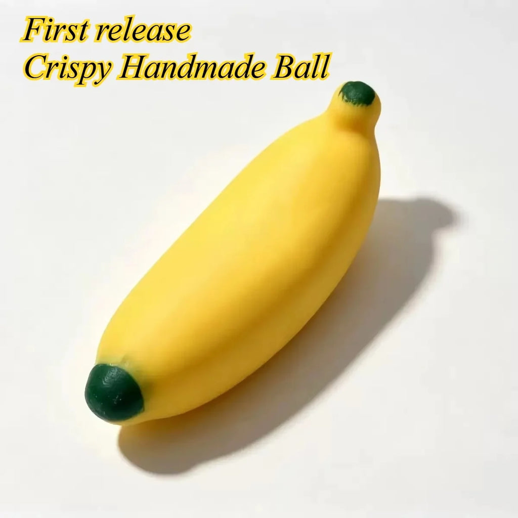 Building Block Crispy Handmade Ball Banana Soap Soft Squishy Toy Stress-relief DIY Homemade Crispy Handmade Squishy Ball Toy
