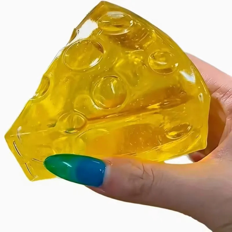3A.Relieve Stress Squishy Honey Cheese Square Fidgets Toys Super Soft Mochi Cheese Squeeze Toy Funny Anti.stress Sensory Toy - photo 4